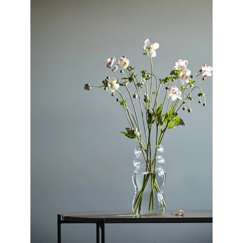 Ваза swell, 27 см, прозрачная