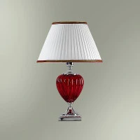 Настольная лампа с абажуром  26-01.57/95109 ПАЛЬМИРА