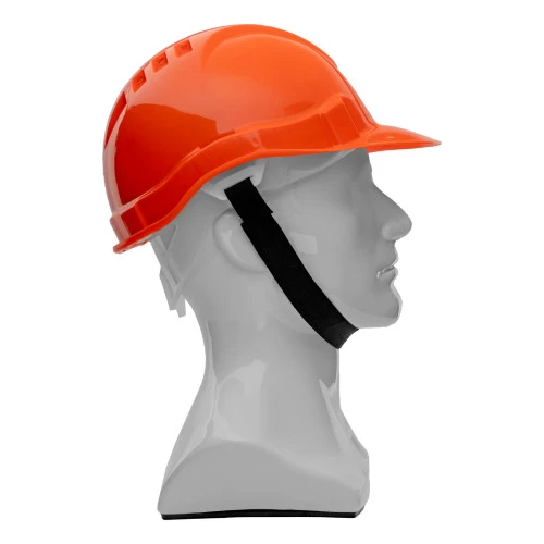 Каска защитная из ударопрочной пластмассы, оранжевая Сибртех