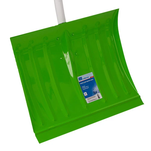 Лопата для уборки снега стальная, 470 х 350 х 1320 мм, стальной черенок, Сибртех