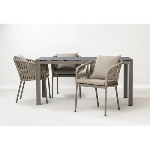 Стол обеденный leif, 160х90 см, серо-бежевый