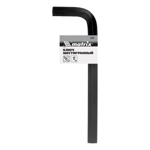 Ключ имбусовый HEX, 12 мм, CrV Matrix