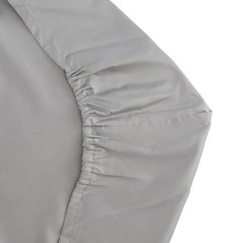 Простыня круглая на резинке из сатина светло-серого цвета из коллекции essential, 75х75х20 см