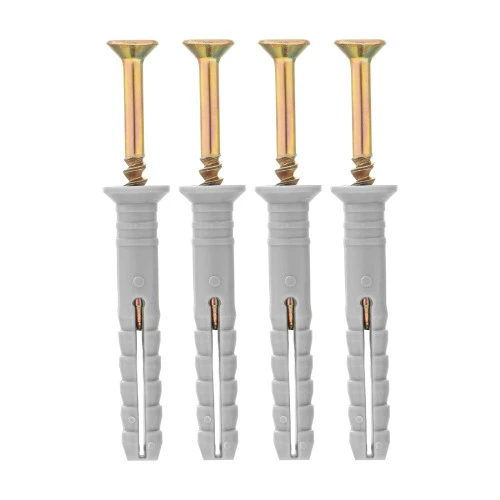 Дюбель-гвоздь полипропиленовый с потайным бортиком 6 х 40 мм, 200 шт Сибртех