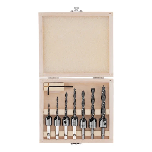 Набор сверл зенкеров по дереву, 3-10 мм, 7 шт Denzel