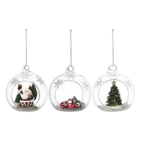 Набор ёлочных украшений bubble dream из коллекции new year essential, 3 шт.