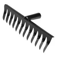 Грабли стальные, 300 мм, 12 витых зубьев, без черенка, Сибртех