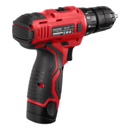 Дрель-шуруповерт аккумуляторная MCDL-12-02P, Li-Ion, 12 В, 2 акк. MTX