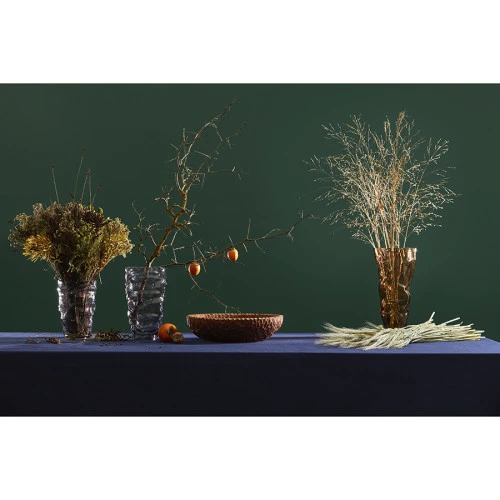 Ваза crumpl, 20 см, серая