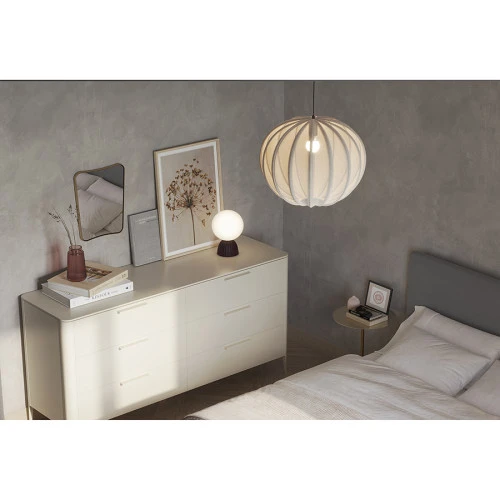 Лампа настольная texture moon, D20х29 см, вишневая