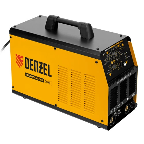 Аппарат инвертор. аргонодуговой сварки ITIG-200 ACDC Mix Pulse, 200 А, ПВ 60% Denzel