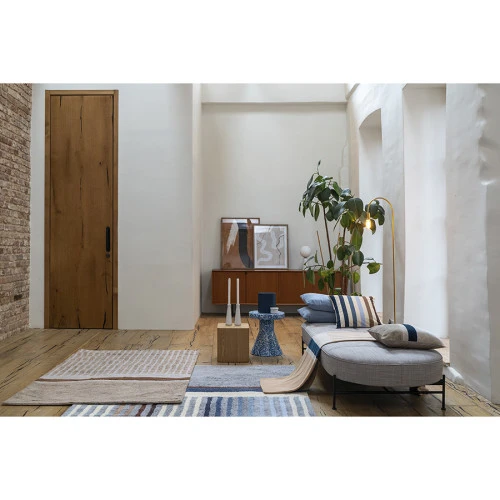 Ковер из хлопка с рисунком tulip garden бежевого цвета из коллекции terra, 120х180 см