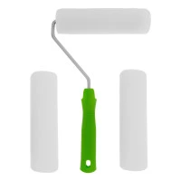 Валик "Поролон" с ручкой и 2 шубки 180 мм, D 42 мм D ручки 6 мм Сибртех