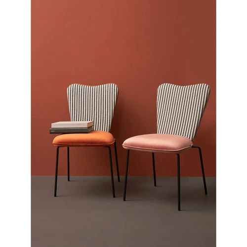 Стул pompadour, велюр, пыльная роза