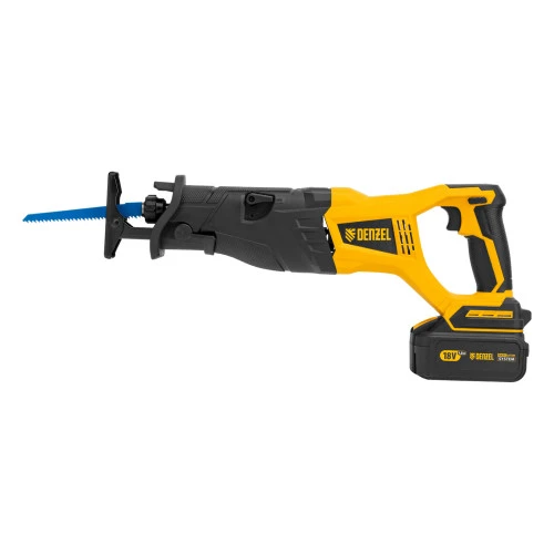 Пила сабельная аккумуляторная бесщет BRC-120,  18В Li-Ion Denzel