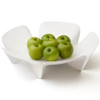 Ваза для фруктов flower, белая