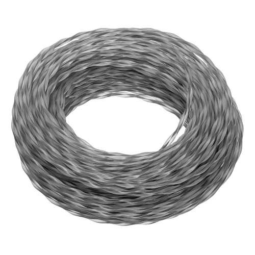 Леска для триммера двухкомпонентная эллипс 2,4мм х 15м, блистер EXTRA CORD,  Denzel