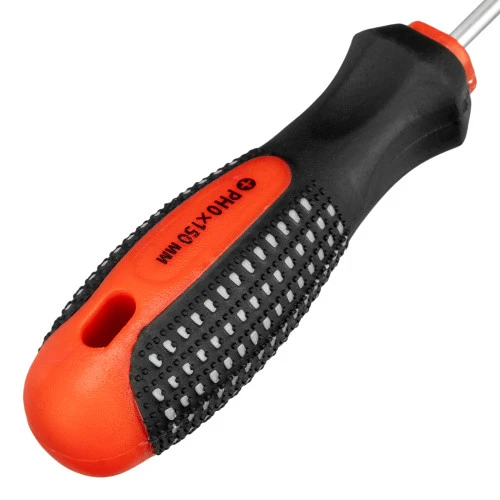 Отвертка Fusion, PH0 х 150 мм, CrV, трехкомпонентная рукоятка "Anti slip" Matrix