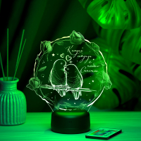 3D светильник  Светильник "Птички на ветке"