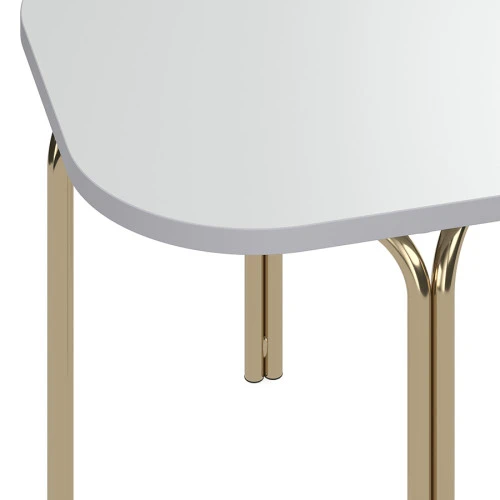 Столик кофейный ror, 50х50 см, латунь/серый