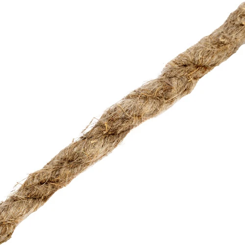 Веревка льнопеньковая, D 10 мм, L 6 м, крученая Сибртех
