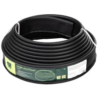 Бордюр "Лента", 10 х 1000 см, полиэтиленовый, черный, Сибртех