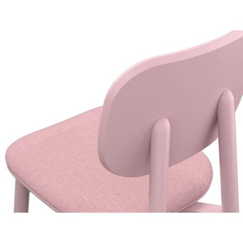 Стул saga, рогожка, розовый