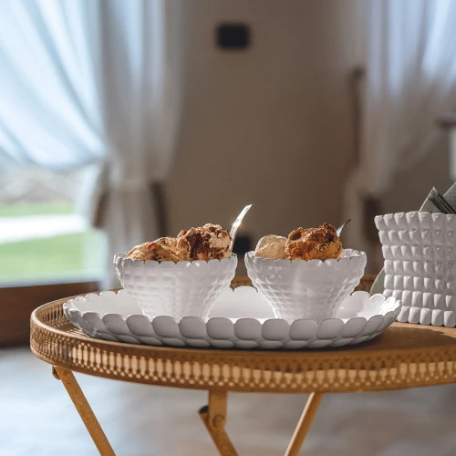 Поднос сервировочный tiffany, 45х31 см, серо-бежевый