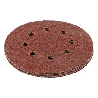Круг абразивный на ворсовой подложке под "липучку", перфорированный, P 24, 125 мм, 5 шт Matrix