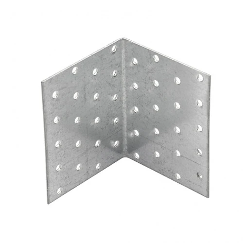 Крепежный уголок равносторонний 2 мм, KUR 80 х 80 х 100 мм Сибртех