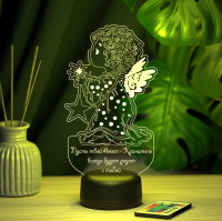 3D светильник  Светильник "Ангел со звездой"