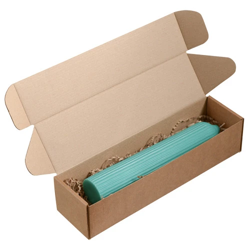 Свеча декоративная бирюзового цвета из коллекции edge, 25,5см