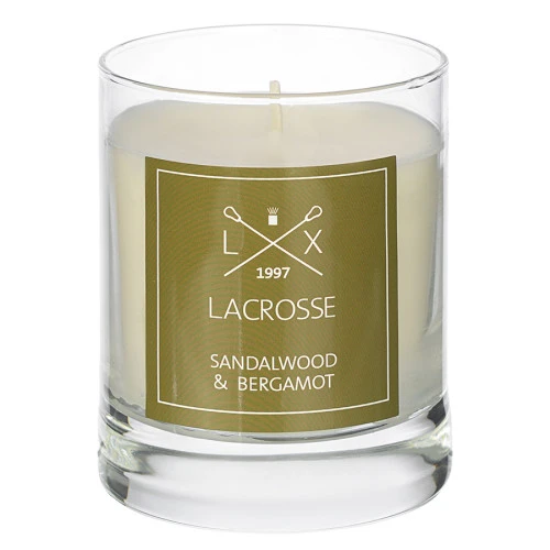 Свеча ароматическая lacrosse, sandalwood&bergamot (новая), 40 ч
