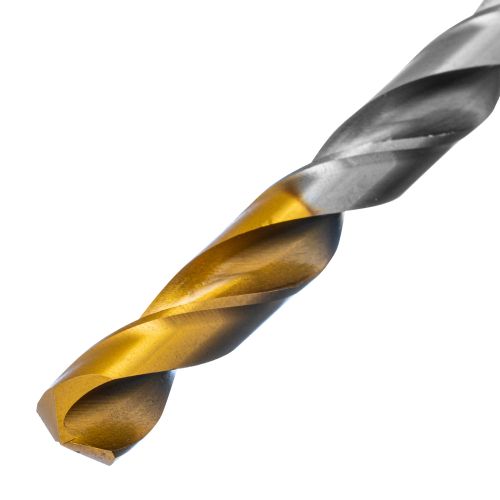 Сверло спиральное по металлу 8,5 х 165 мм, Р6М5, Golden Tip, удлиненное Denzel