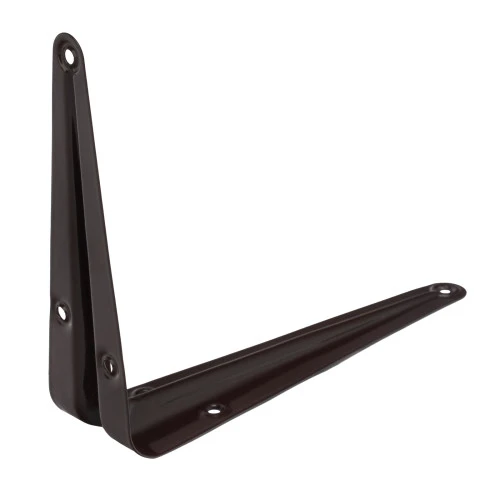 Кронштейн угловой с ребром, 125 х 150 мм, коричневый Сибртех