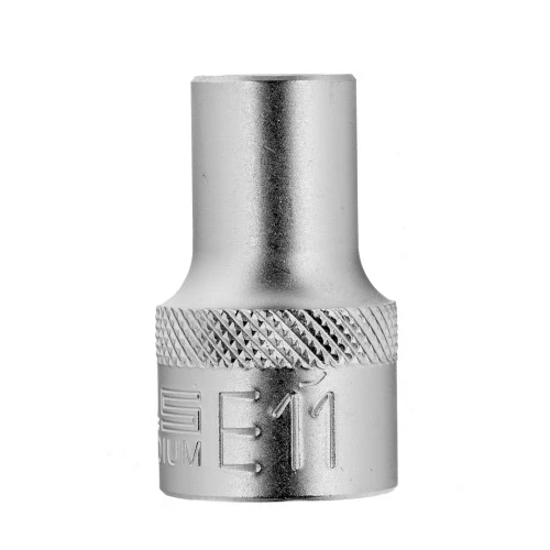 Головка торцевая 1/2,  Е11, CrV Stels