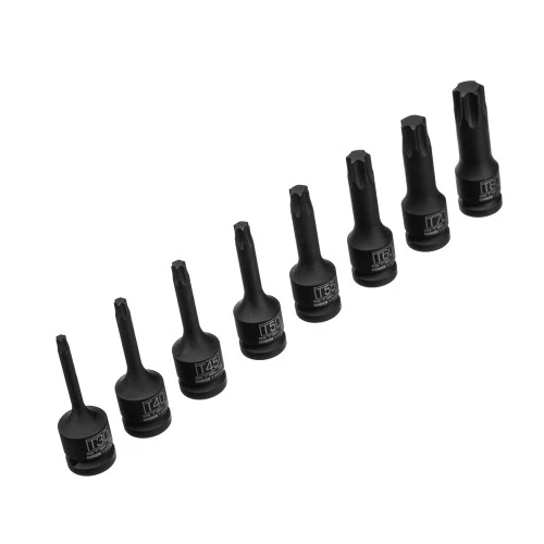 Набор ударных торцевых головок Torx 1/2",  в кейсе, 8 шт. Stels