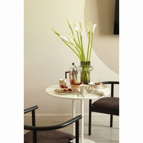 Набор из двух тарелок бежевого цвета с авторским принтом из коллекции freak fruit, 27см