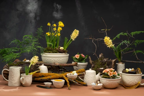 Молочник birds of paradise, 340 мл, кремовый