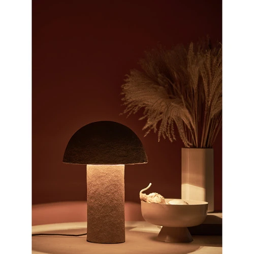 Лампа настольная texture sleek, D32х42 см, бежевая