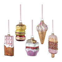 Набор ёлочных украшений glimmer selection из коллекции new year essential, 5 шт.