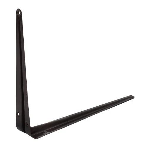 Кронштейн угловой с ребром, 250 х 300 мм, коричневый Сибртех