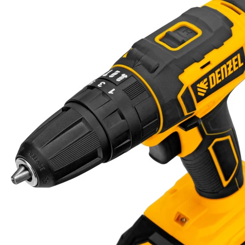 Дрель-шуруповерт аккумуляторная ударная CID-18-02BM, Li-Ion, 18 В, 2 акк. Denzel