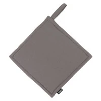 Прихватка из хлопка серого цвета из коллекции essential, 22х22 см