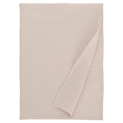 Набор из двух вафельных полотенец изо льна цвета пыльной розы из коллекции essential, 50х70 см