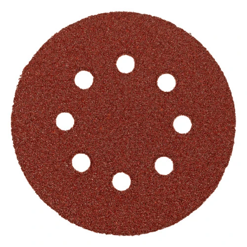 Круг абразивный на ворсовой подложке под "липучку", перфорированный, P 40, 125 мм, 5 шт Matrix