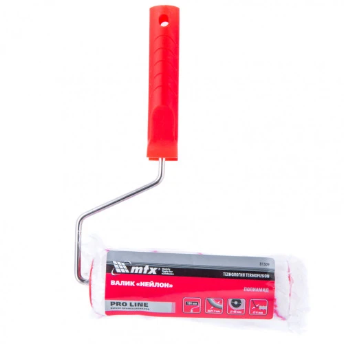 Валик "Нейлон" Pro, 180 мм, ворс 9 мм, D 48 мм, D ручки 6 мм, полиамид