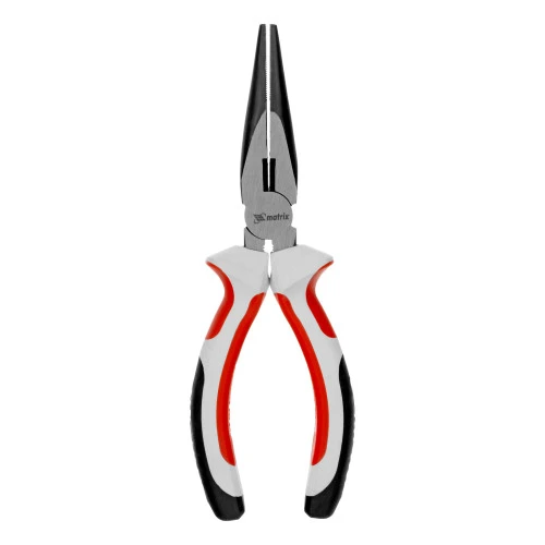 Длинногубцы прямые Premium, 180 мм, трехкомпонентные рукоятки Matrix