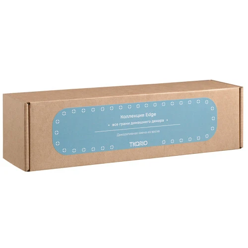 Свеча декоративная бирюзового цвета из коллекции edge, 25,5см