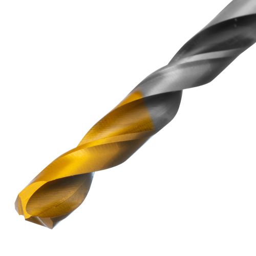 Сверло спиральное по металлу 7,0 x 109мм, Р6М5, Golden Tip, многогранная заточка Denzel